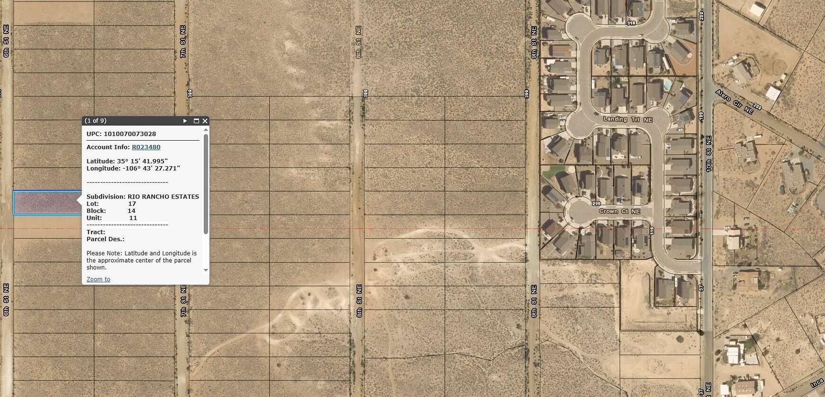 0.5 Acres of Residential Land for Sale in Rio Rancho, New Mexico