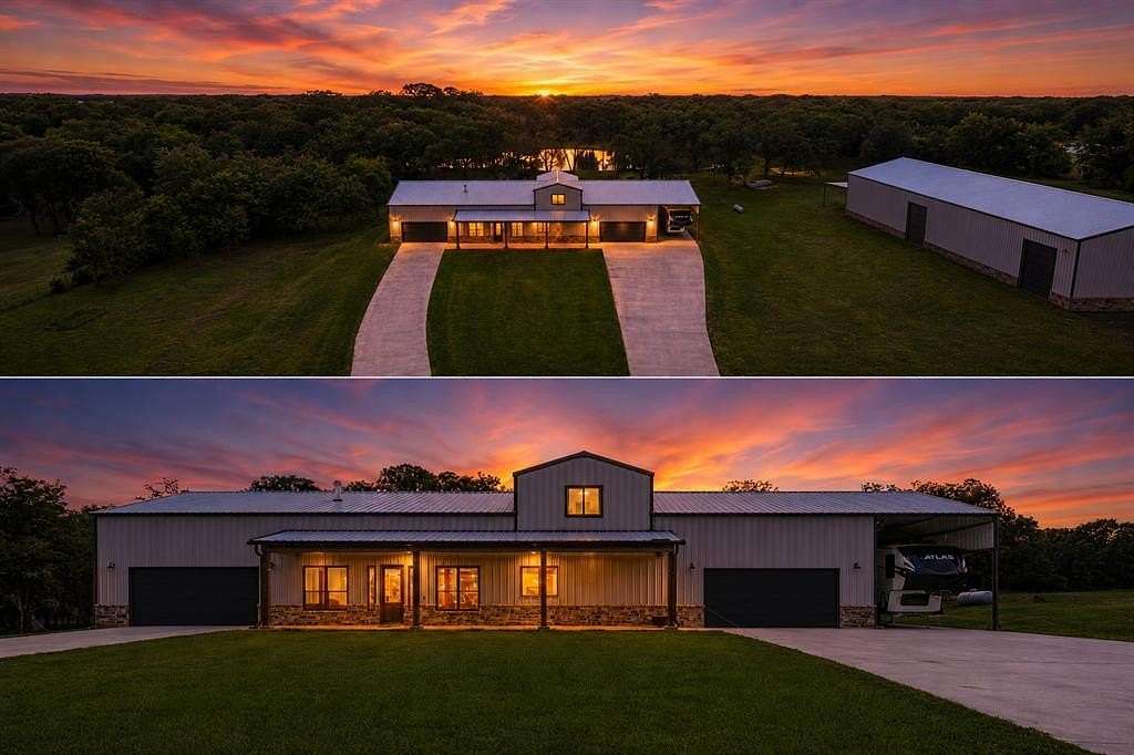 13.7 Acres of Land with Home for Sale in Collinsville, Texas