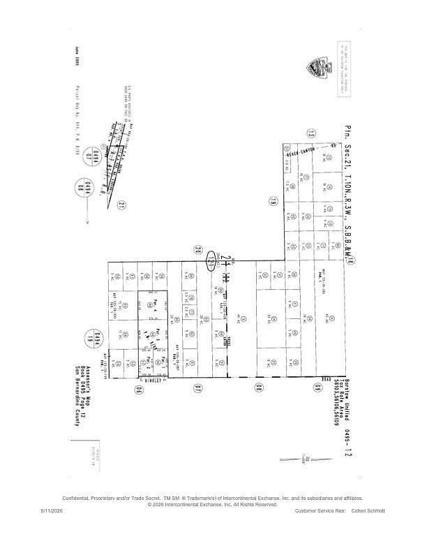2.5 Acres of Land for Sale in Hinkley, California