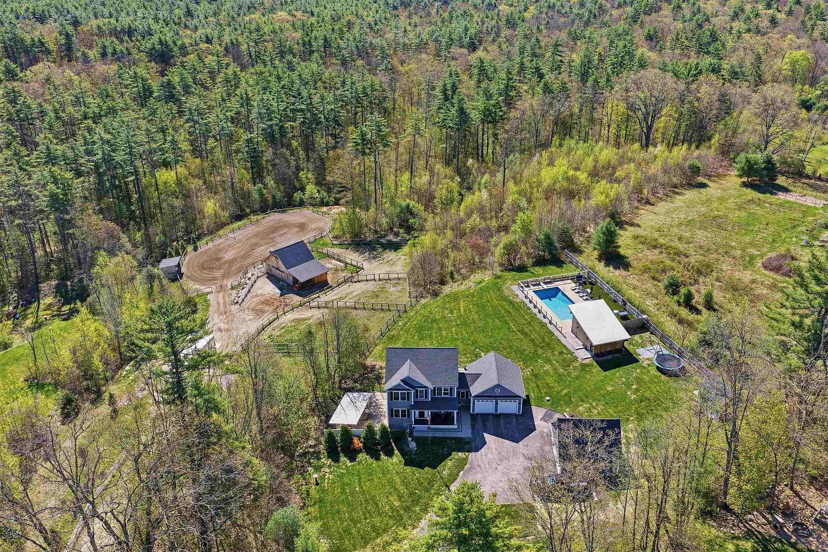 6 Acres of Land with Home for Sale in New Boston, New Hampshire