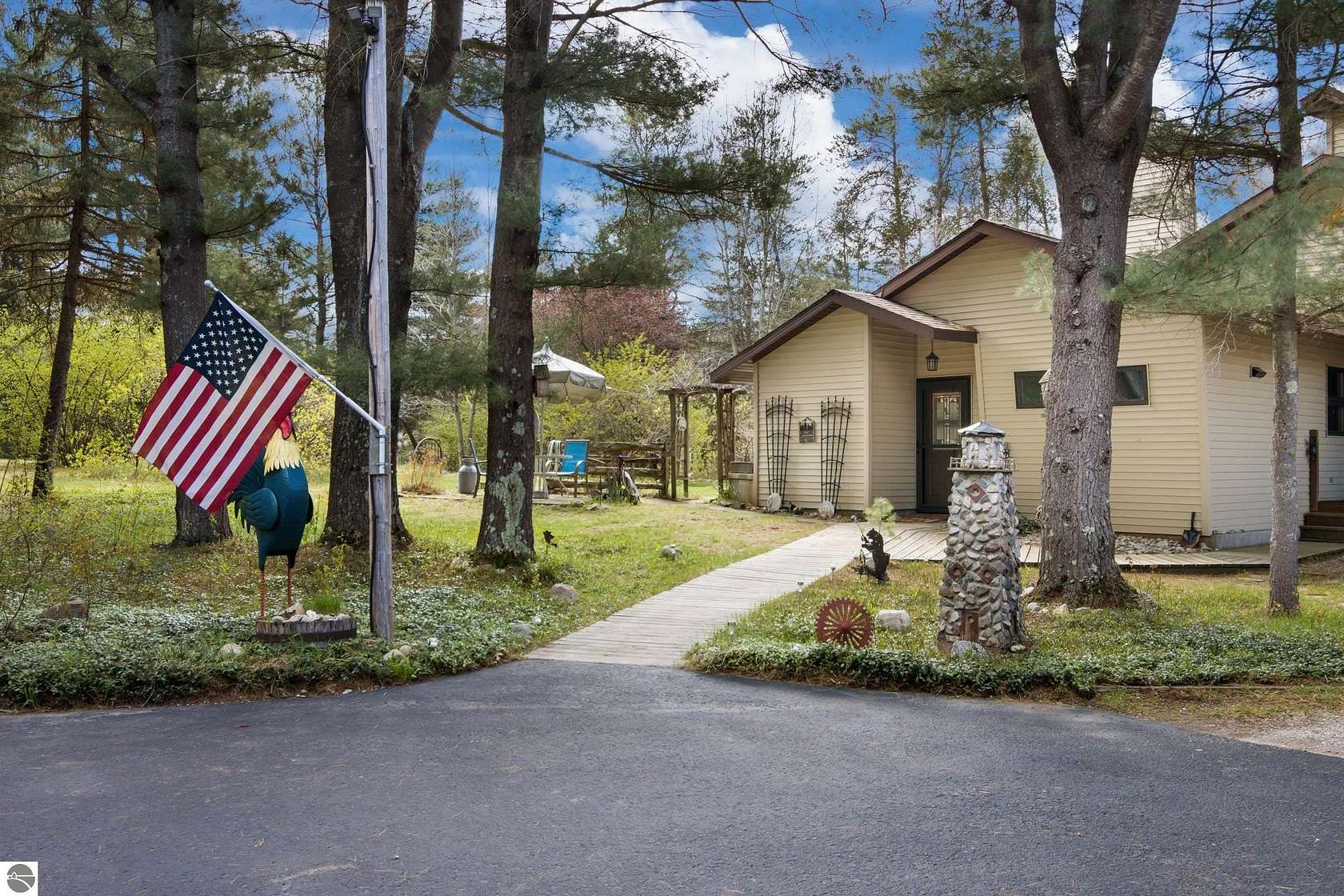 10.2 Acres of Recreational Land with Home for Sale in Bear Lake, Michigan