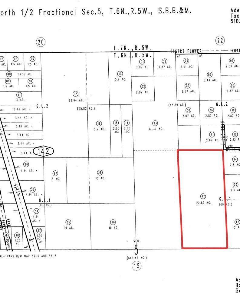 22.9 Acres of Land for Sale in Adelanto, California