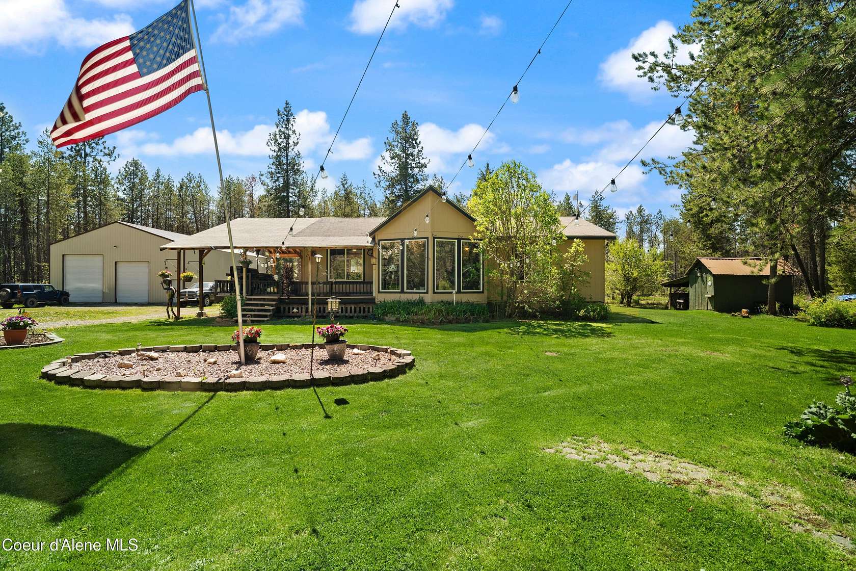 5 Acres of Land with Home for Sale in Spirit Lake, Idaho