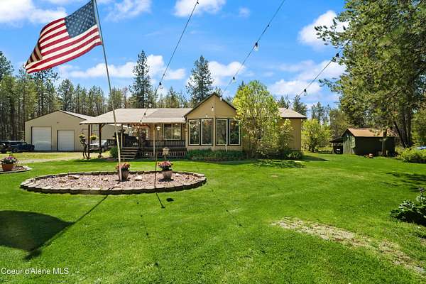 5 Acres of Land with Home for Sale in Spirit Lake, Idaho