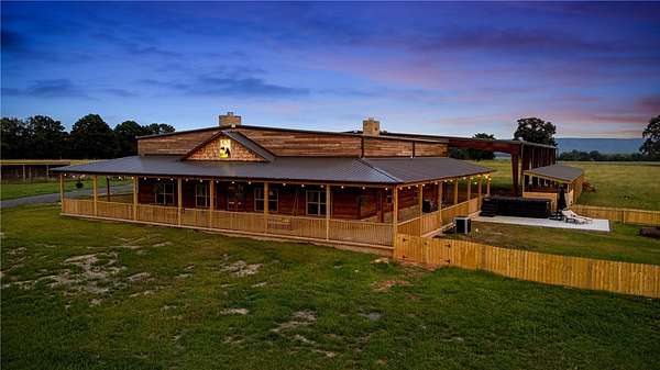 115 Acres of Agricultural Land with Home for Sale in Atkins, Arkansas