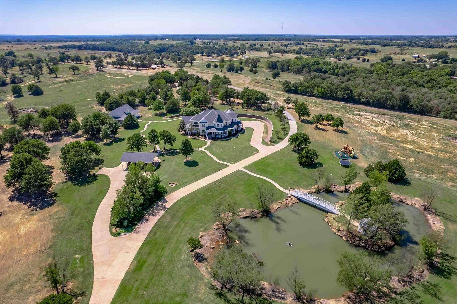 120 Acres of Land with Home for Sale in Elmore City, Oklahoma