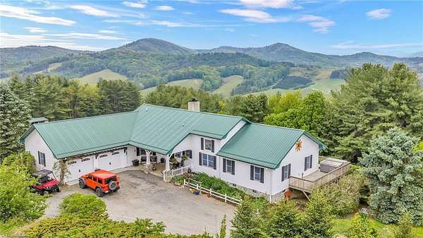 19.6 Acres of Land with Home for Sale in Laurel Springs, North Carolina