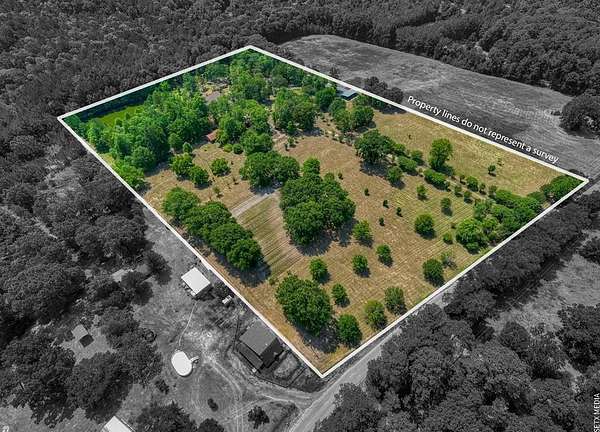 14.8 Acres of Land with Home for Sale in Brookeland, Texas