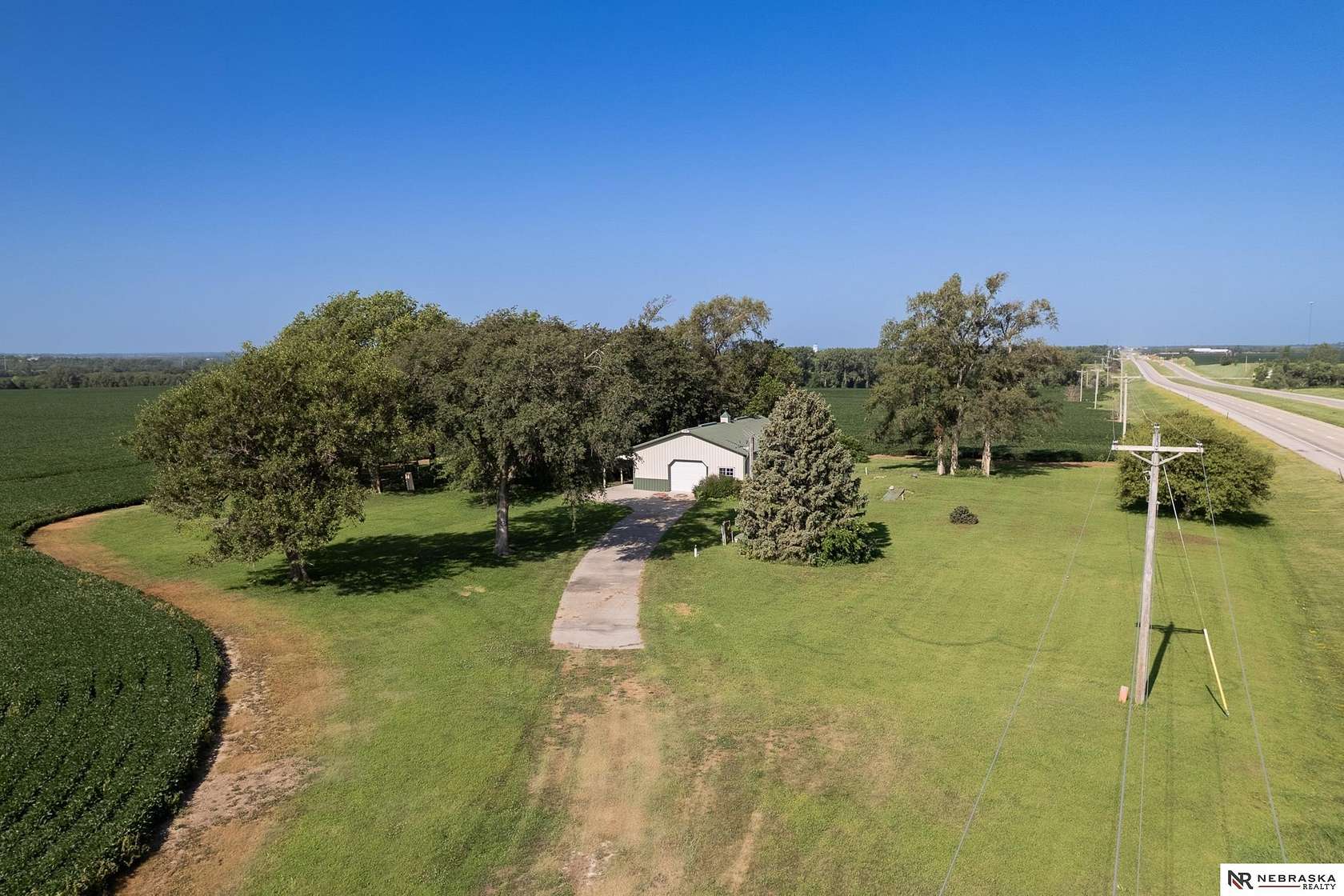 3 Acres of Improved Residential Land for Sale in Palmyra, Nebraska