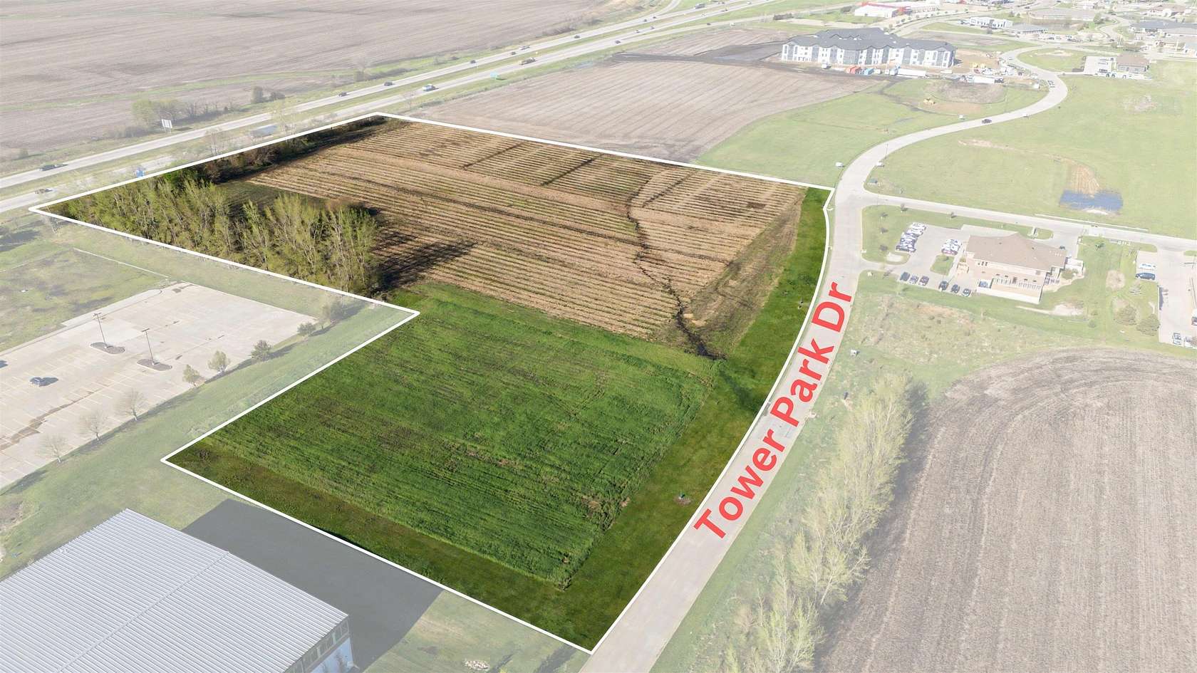 12.2 Acres of Commercial Land for Sale in Waterloo, Iowa