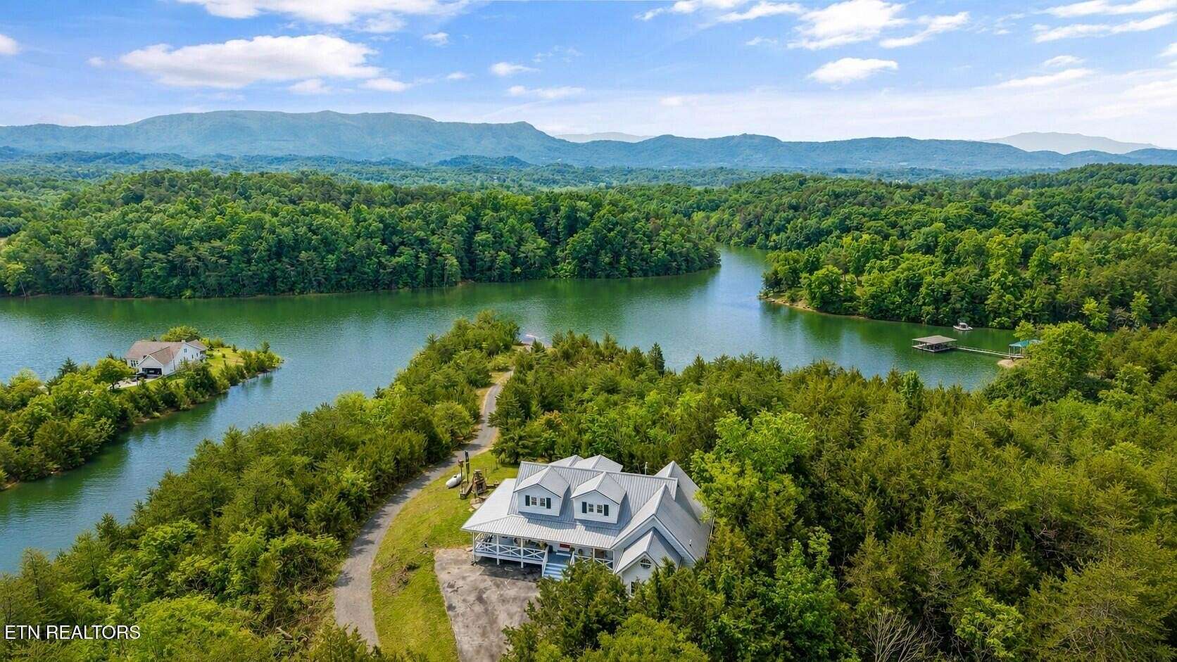 14.3 Acres of Recreational Land with Home for Sale in Dandridge, Tennessee