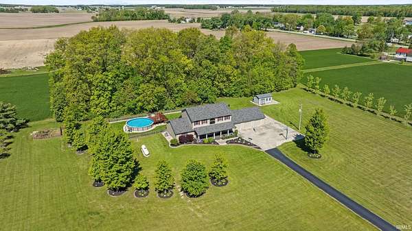 4.16 Acres of Land with Home for Sale in Craigville, Indiana