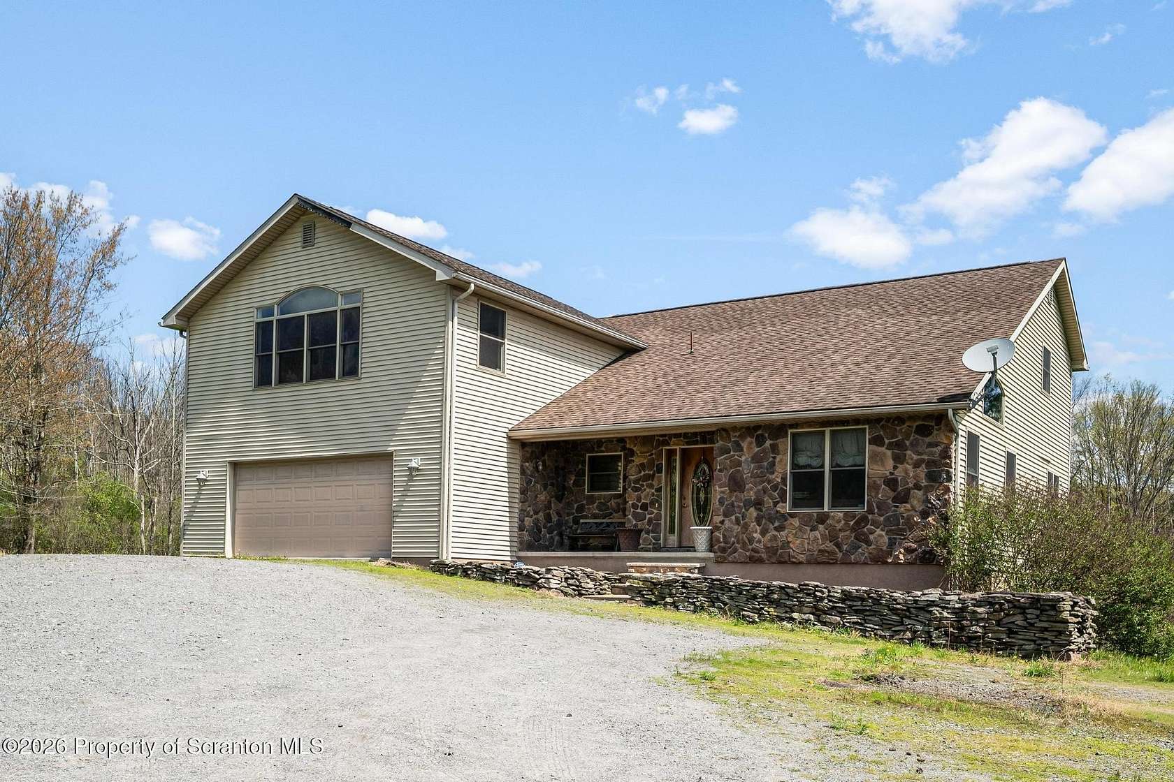 25.2 Acres of Agricultural Land with Home for Sale in Dalton, Pennsylvania