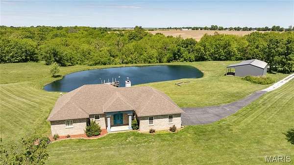 30.5 Acres of Recreational Land with Home for Sale in Jerseyville, Illinois