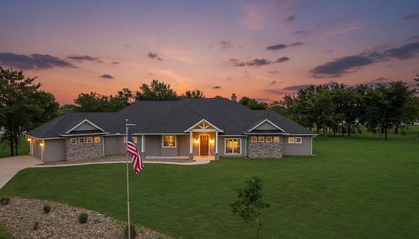 4.84 Acres of Land with Home for Sale in Kerens, Texas