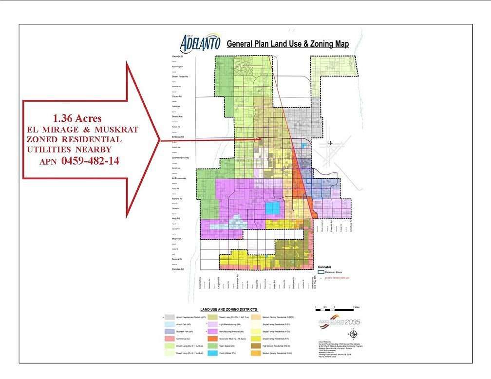 1.36 Acres of Residential Land for Sale in Adelanto, California