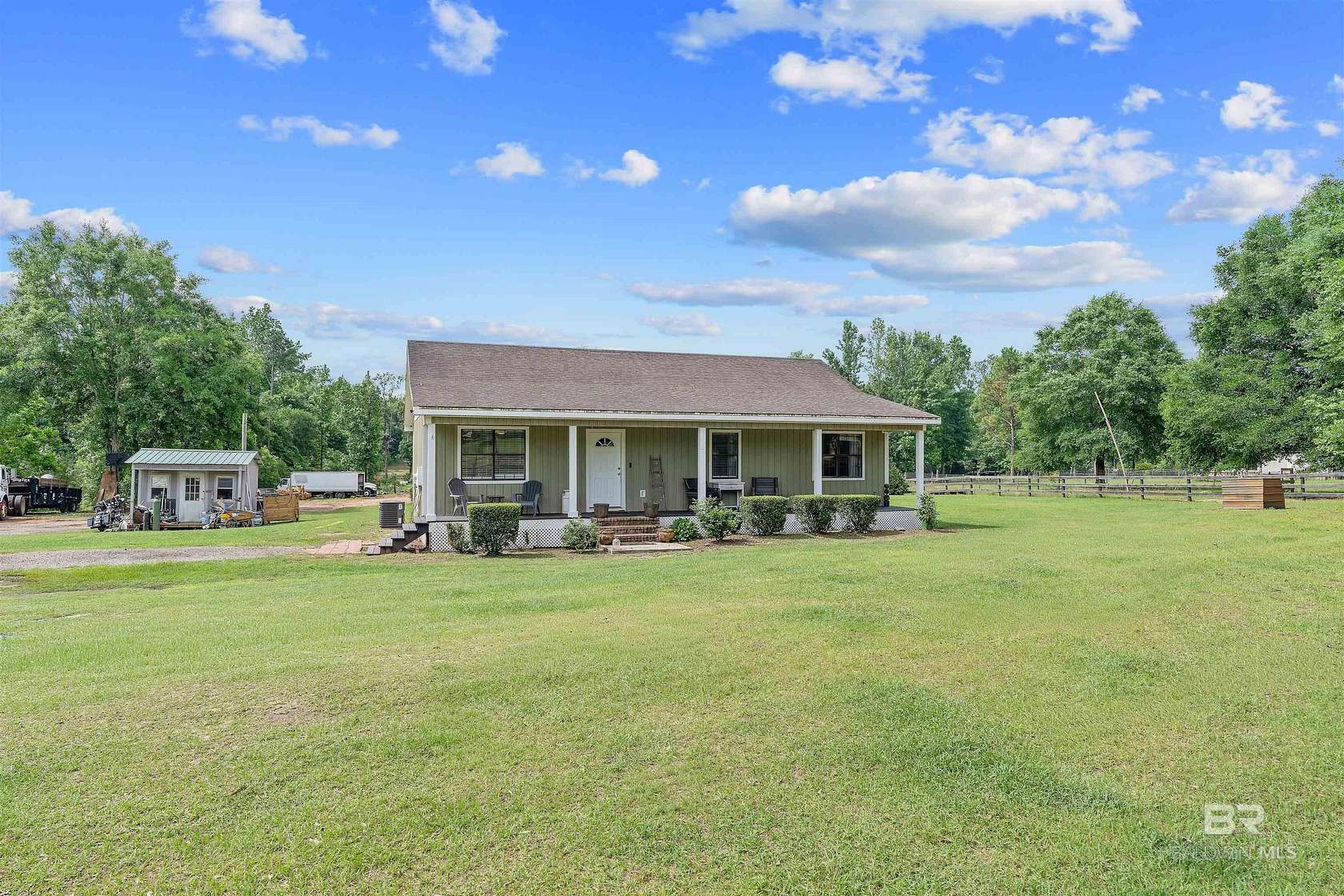 7 Acres of Land with Home for Sale in Robertsdale, Alabama