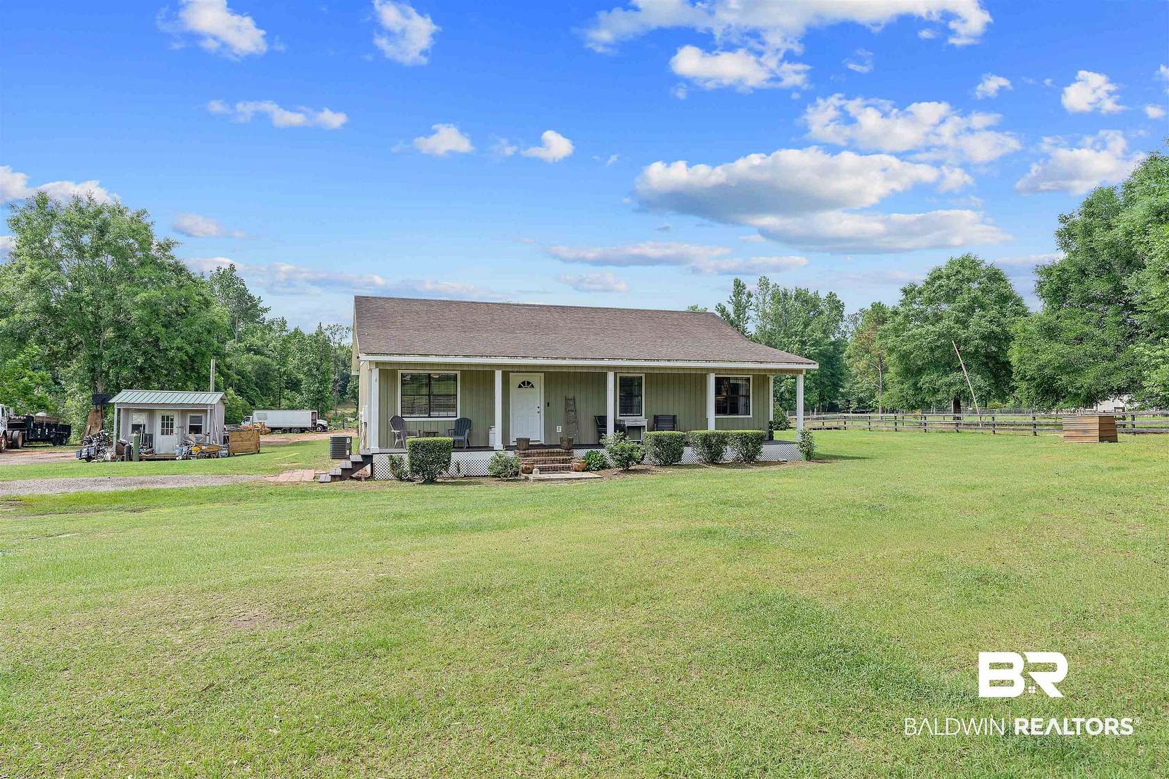 7 Acres of Land with Home for Sale in Robertsdale, Alabama