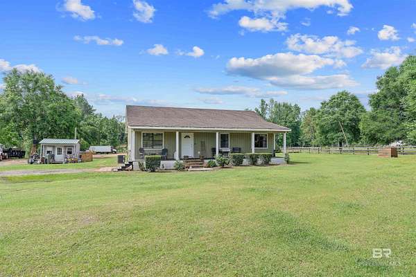 7 Acres of Land with Home for Sale in Robertsdale, Alabama