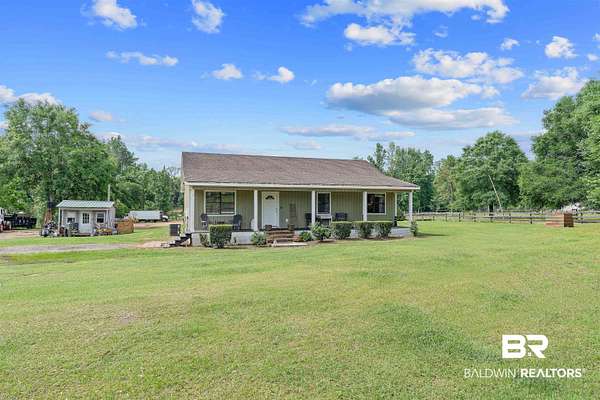 7 Acres of Land with Home for Sale in Robertsdale, Alabama