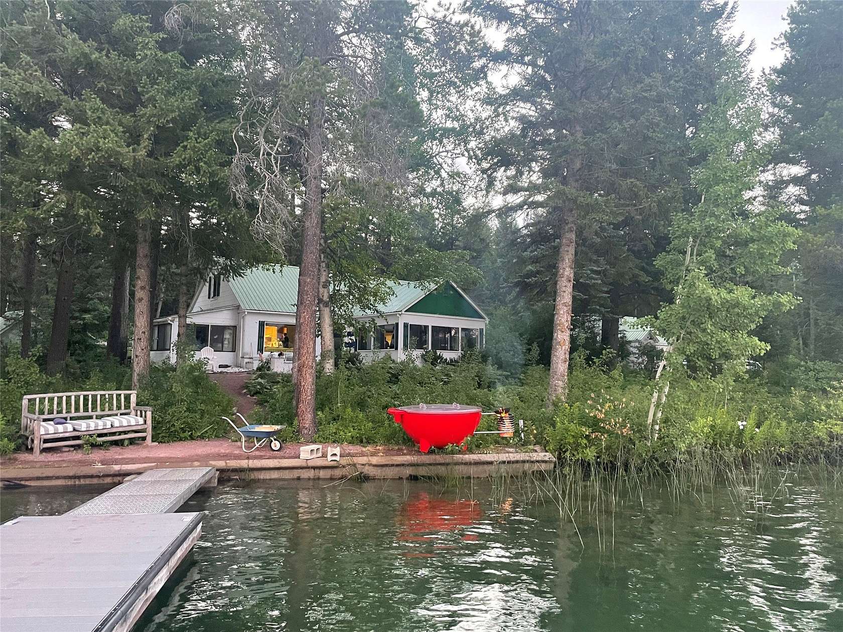 23.1 Acres of Recreational Land with Home for Sale in West Glacier, Montana