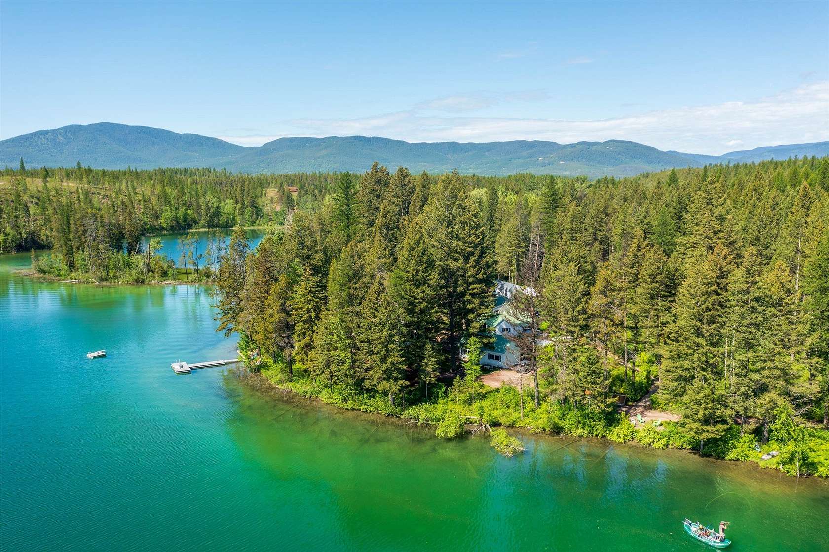 23.1 Acres of Recreational Land with Home for Sale in West Glacier, Montana