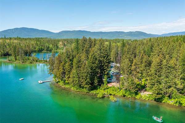 23.1 Acres of Recreational Land with Home for Sale in West Glacier, Montana