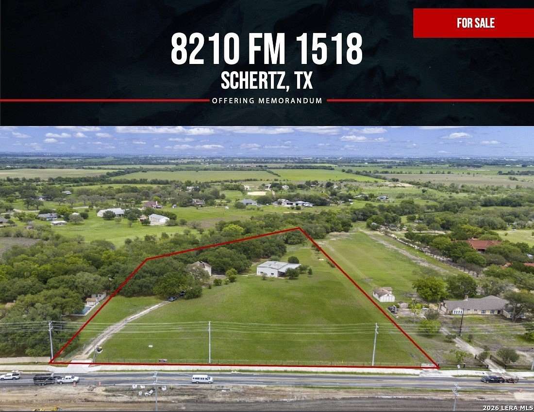 5.45 Acres of Mixed-Use Land for Sale in Schertz, Texas