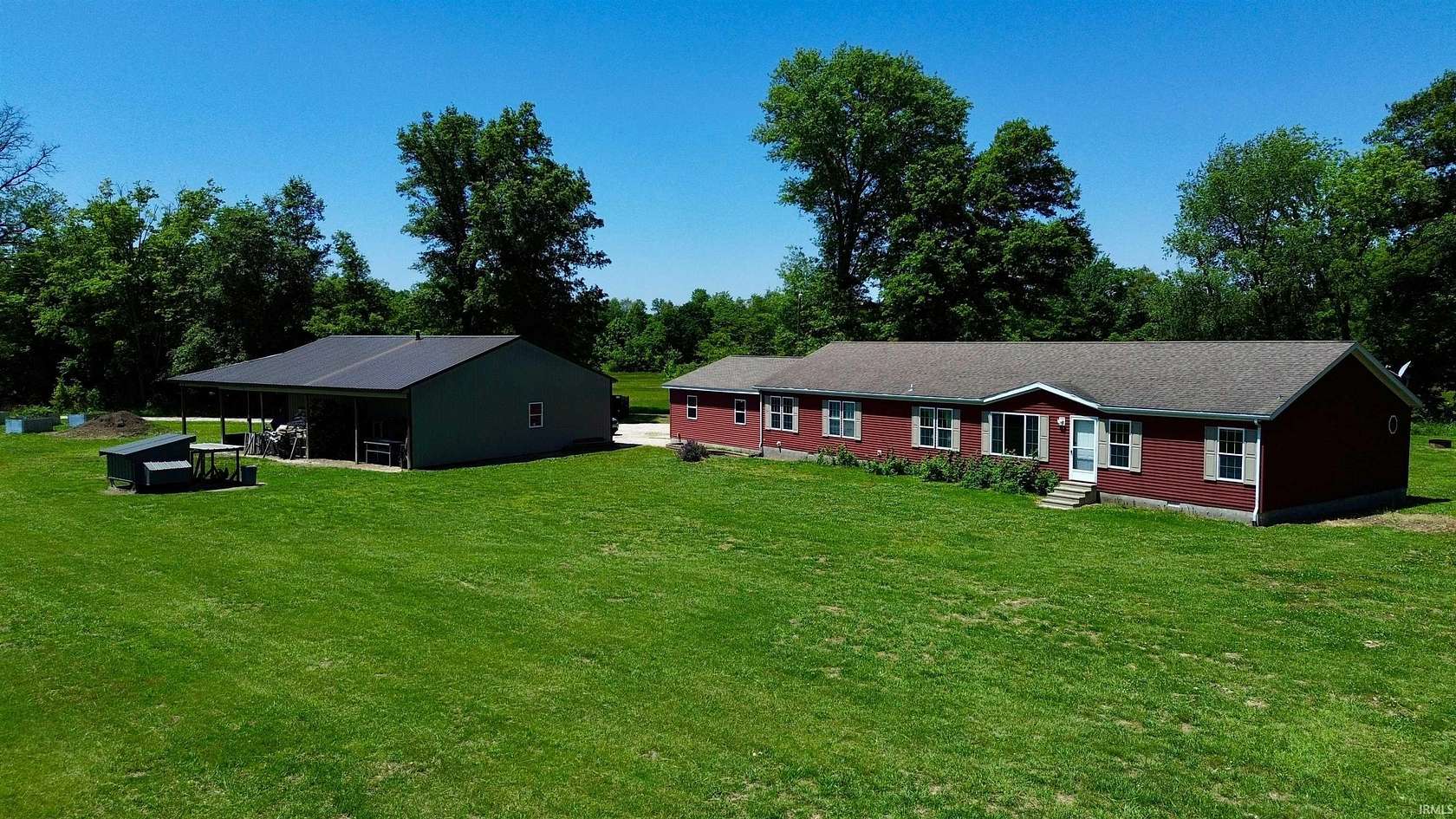 3 Acres of Land with Home for Sale in Monroe City, Indiana