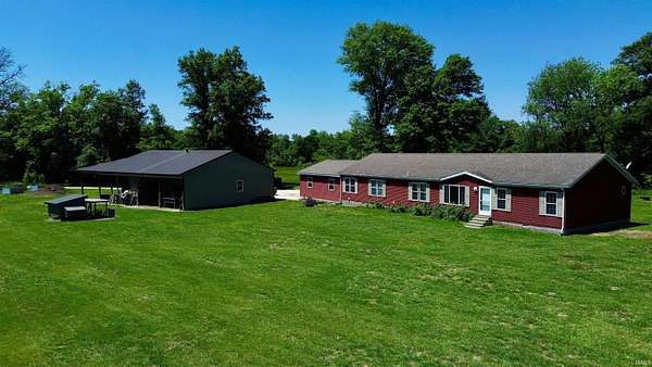 3 Acres of Land with Home for Sale in Monroe City, Indiana