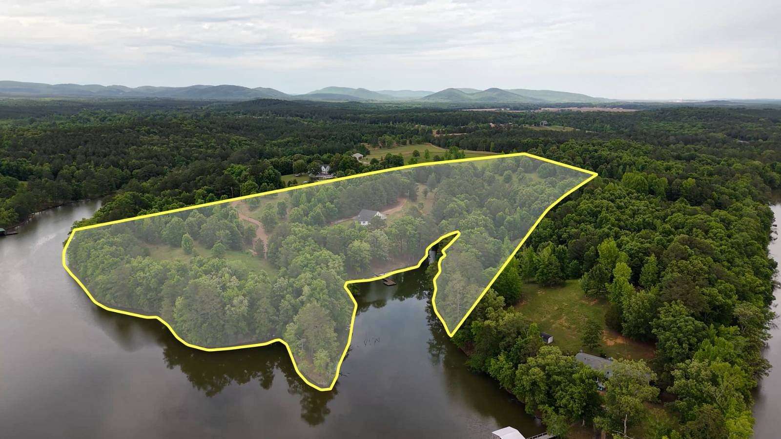 22.2 Acres of Recreational Land with Home for Auction in Cedar Bluff, Alabama