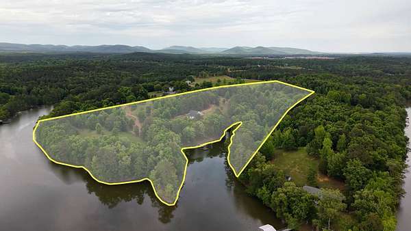 22.2 Acres of Recreational Land with Home for Auction in Cedar Bluff, Alabama