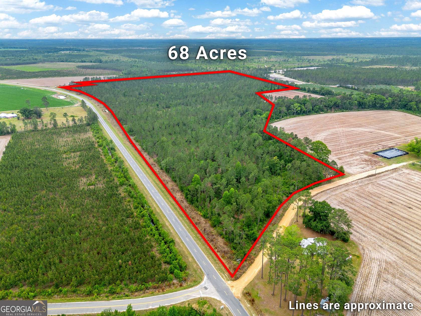68 Acres of Land for Sale in Nicholls, Georgia