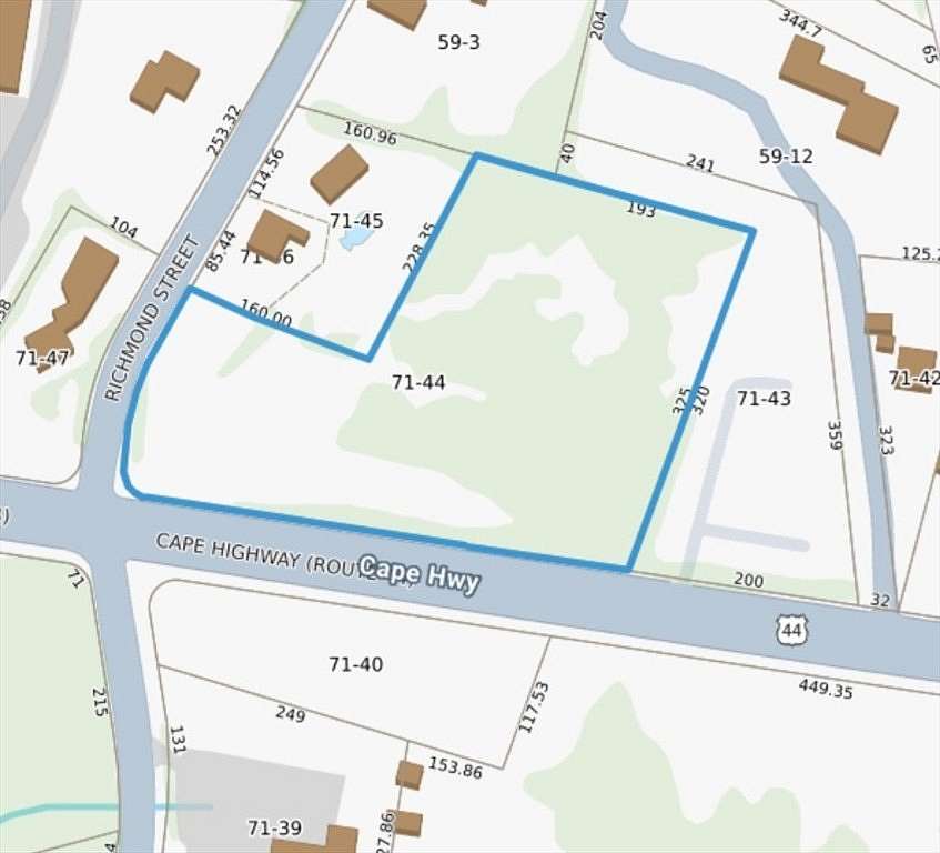 3 Acres of Commercial Land for Sale in Taunton, Massachusetts