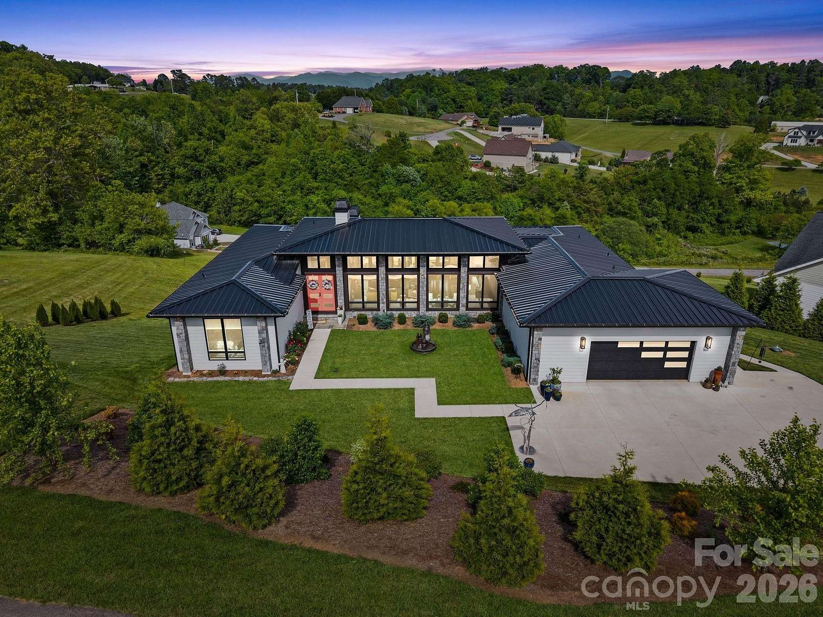 1.5 Acres of Land with Home for Sale in Leicester, North Carolina