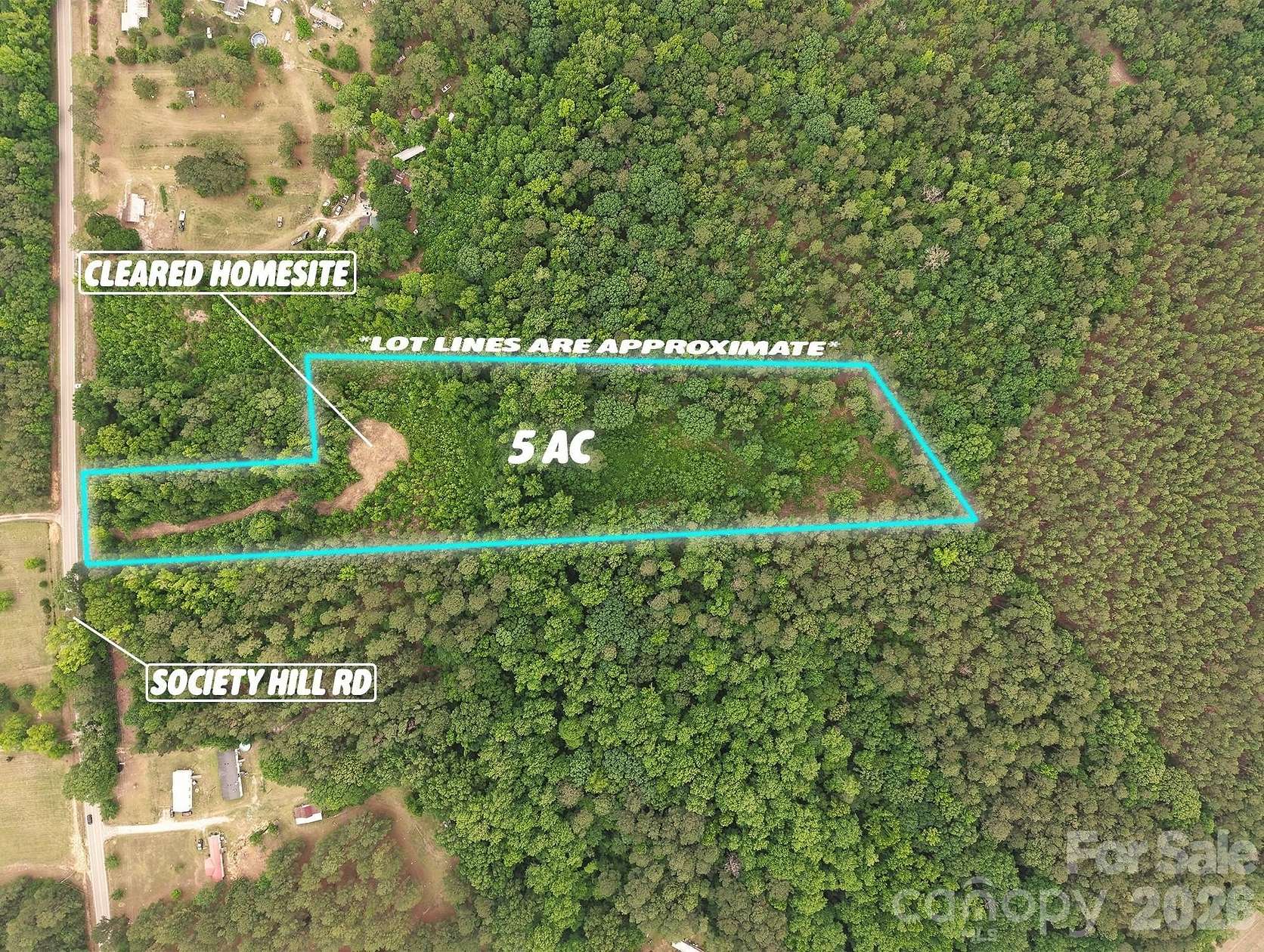 5 Acres of Residential Land for Sale in Society Hill, South Carolina