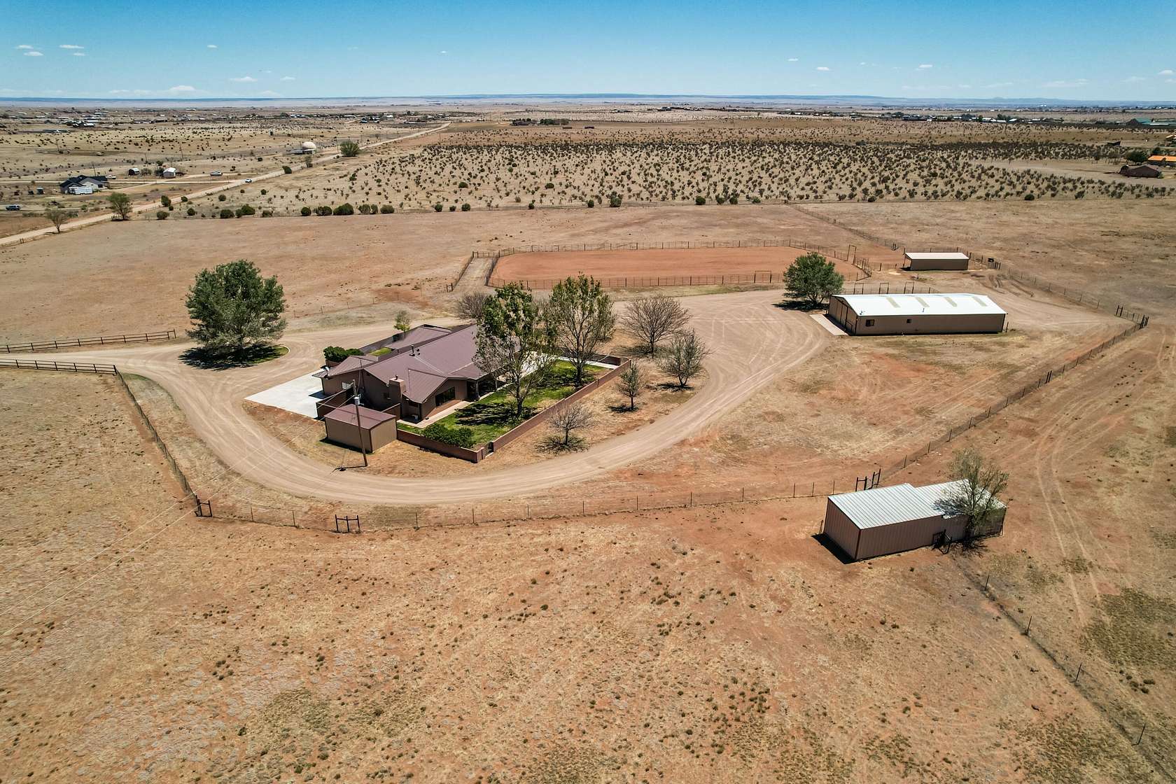 38.8 Acres of Land with Home for Sale in Edgewood, New Mexico