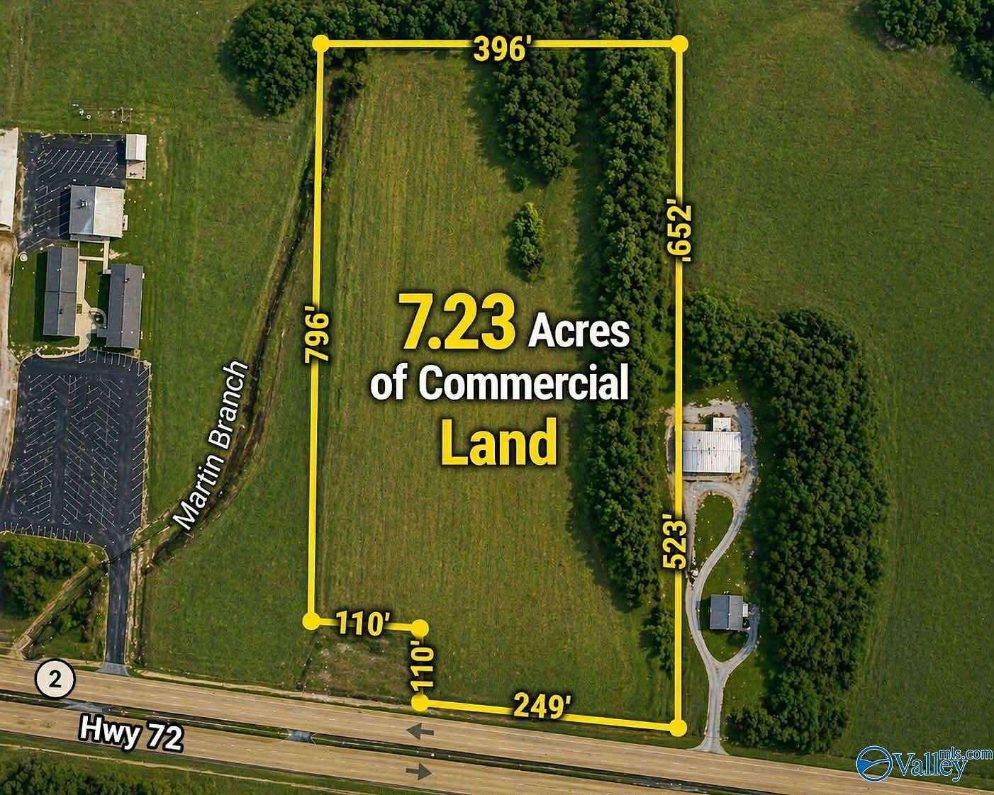 7.23 Acres of Commercial Land for Sale in Athens, Alabama