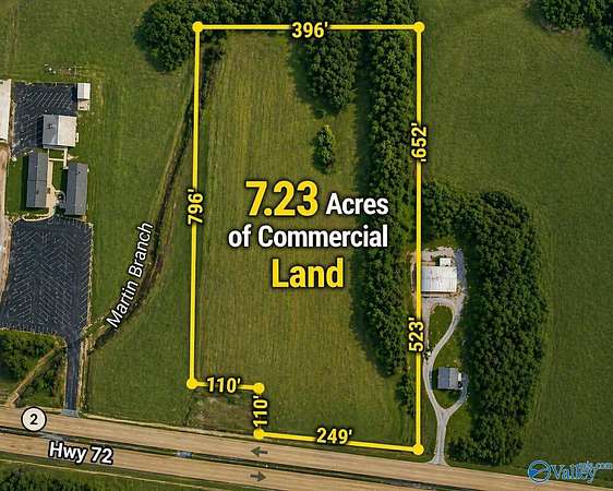 7.23 Acres of Commercial Land for Sale in Athens, Alabama