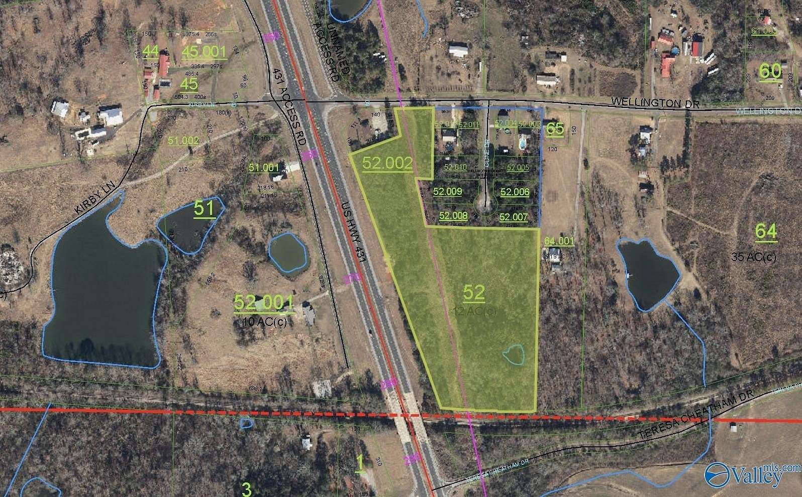 12 Acres of Commercial Land for Sale in Wellington, Alabama