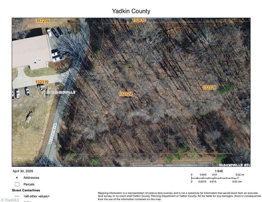 1.28 Acres of Commercial Land for Sale in Yadkinville, North Carolina