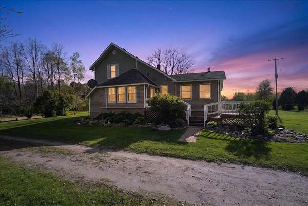 17 Acres of Land with Home for Sale in Ceresco, Michigan