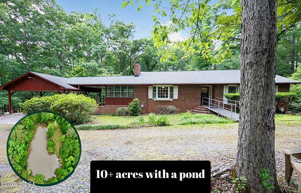 10.7 Acres of Land with Home for Sale in Macon, Georgia