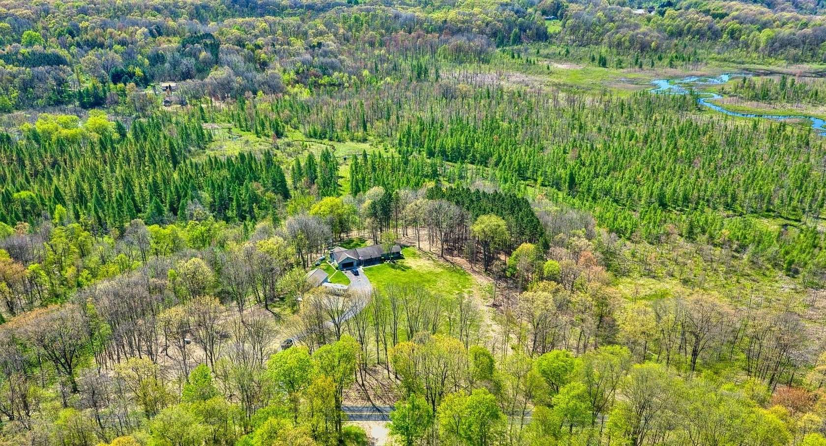 44.2 Acres of Recreational Land with Home for Sale in Battle Creek, Michigan