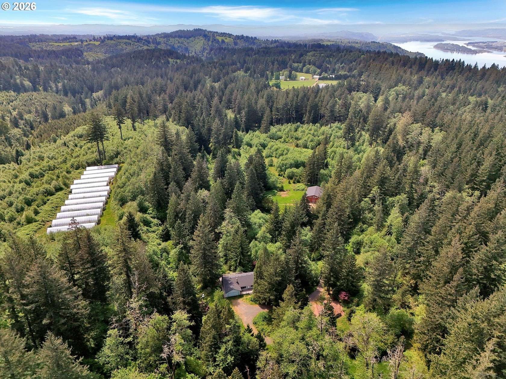 39 Acres of Agricultural Land with Home for Sale in Corbett, Oregon