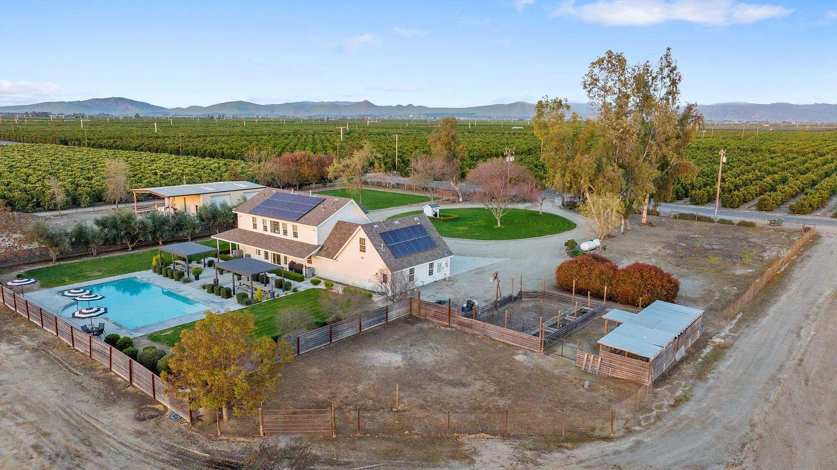 2 Acres of Land with Home for Sale in Lindsay, California