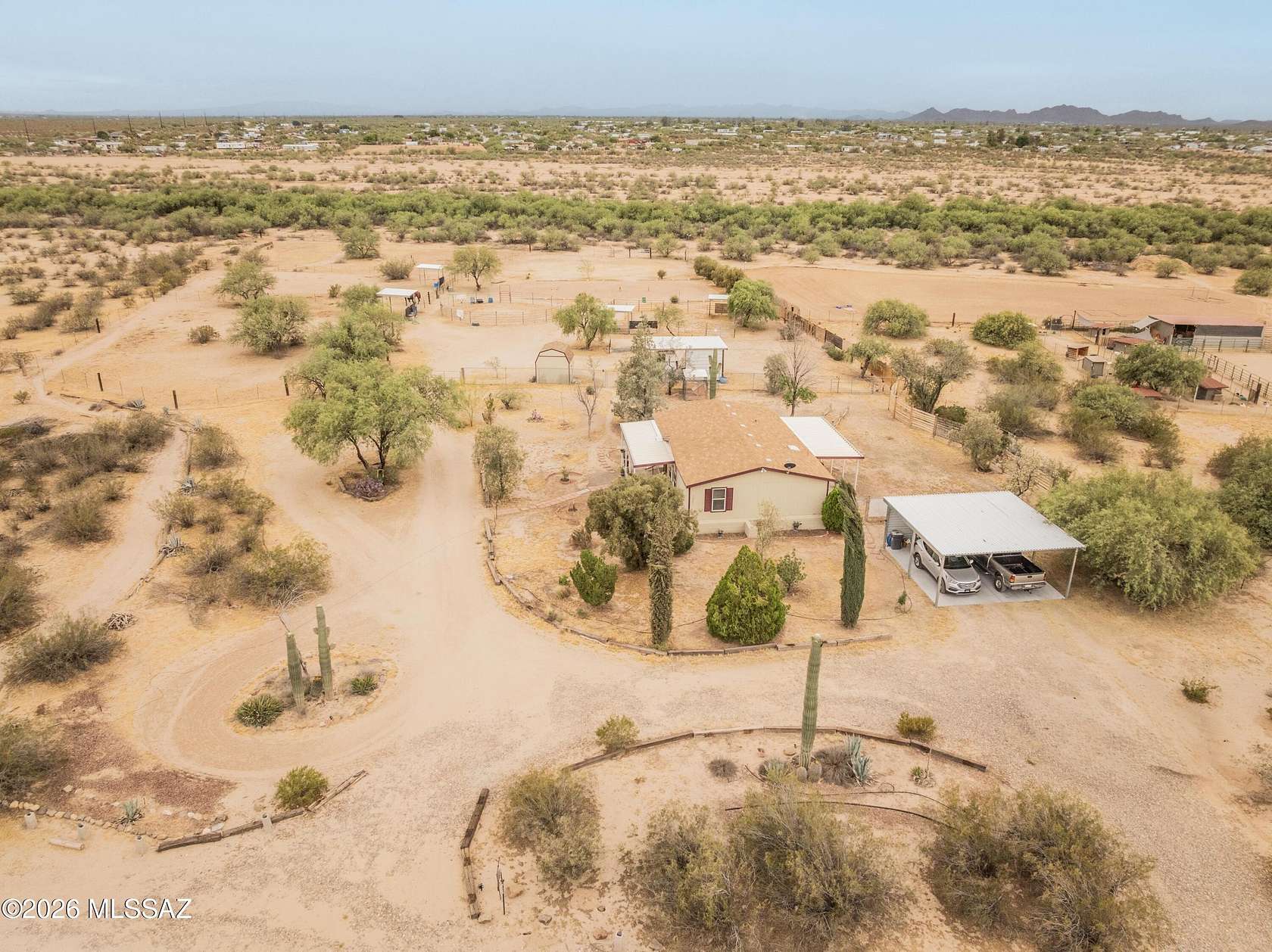 4.39 Acres of Land with Home for Sale in Marana, Arizona