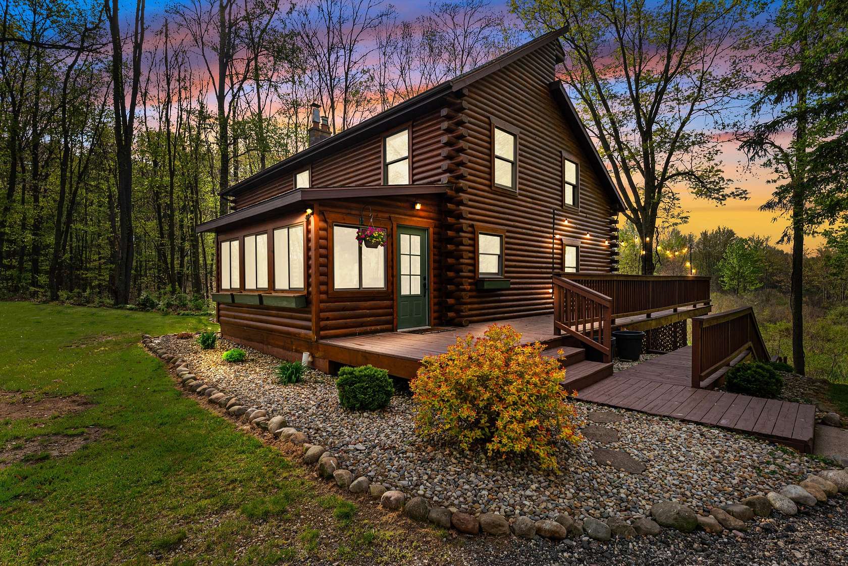 32.5 Acres of Recreational Land with Home for Sale in Horton, Michigan