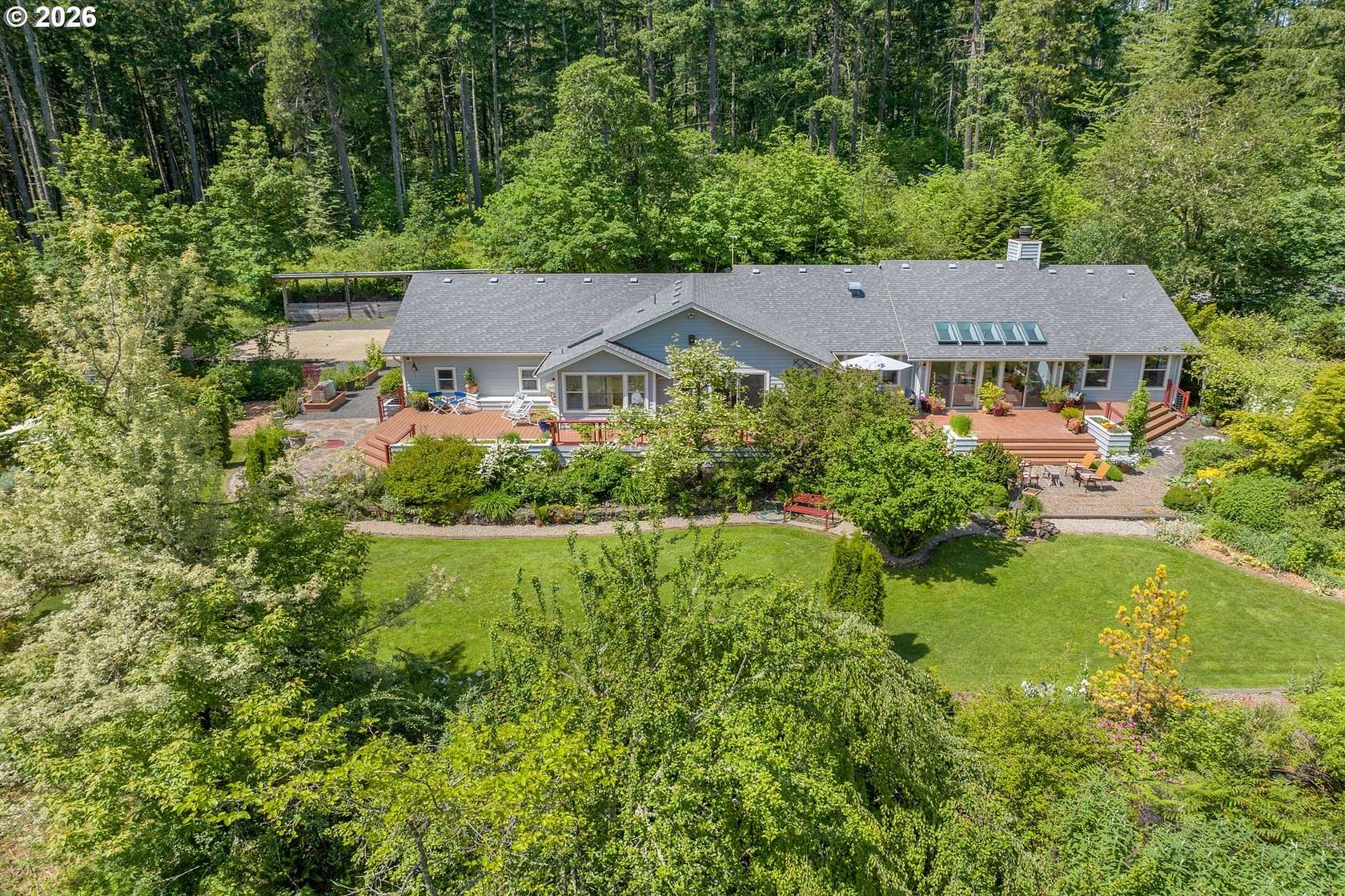 30.2 Acres of Recreational Land with Home for Sale in Eugene, Oregon
