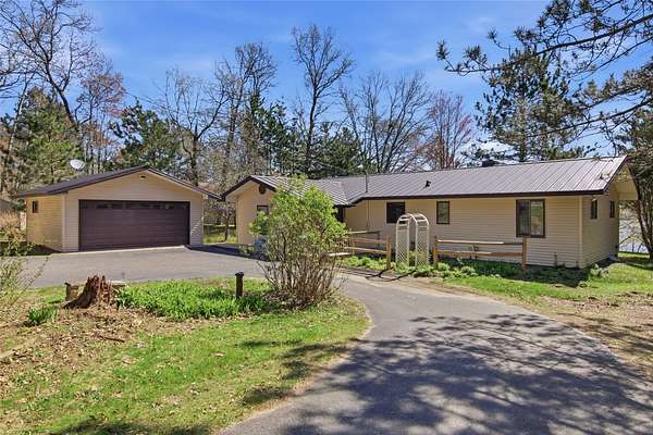 6 Acres of Land with Home for Sale in Trego, Wisconsin